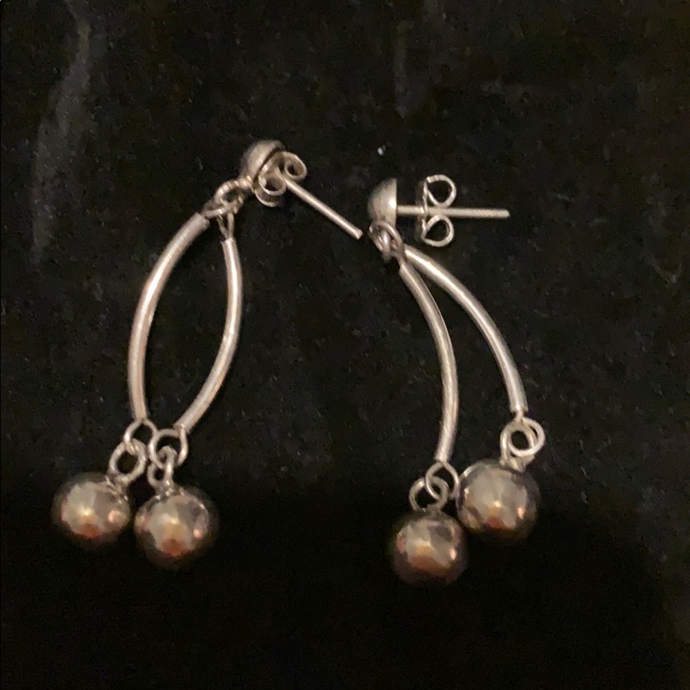 Silver earrings